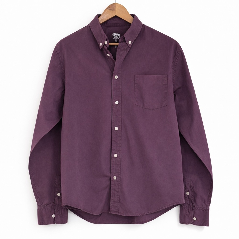 Stüssy Purple Button Down Shirt – Men’s Size Medium – Streetwear Classic